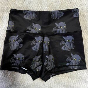 NWOT United Lifters Toothless Dragon Athletic Shorts